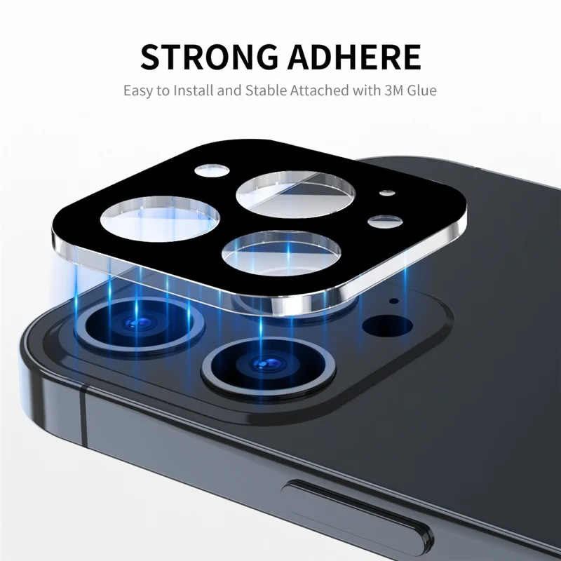 ENKAY HAT PRINCE For iPhone 15 Pro / 15 Pro Max Seda Impresión Película Protectora de Lente de Cámara Cobertura Completa Vidrio Templado Protector de Lente