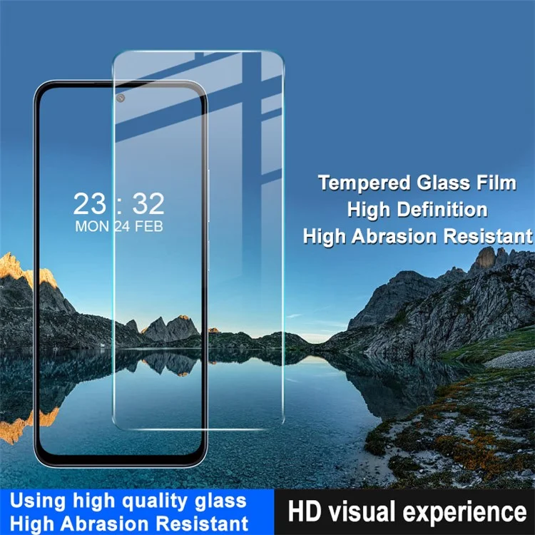 IMAK H Series For Xiaomi Redmi 12 4G Tempered Glass Anti-scratch Film Explosion-proof Phone Screen Protector
