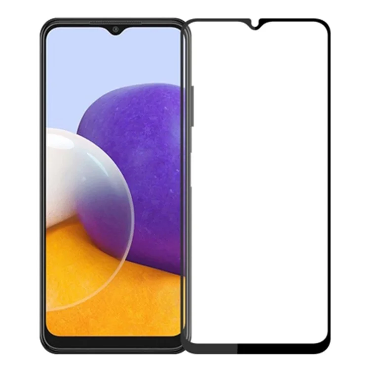 For Samsung Galaxy A25 5G (Global) (161.0 x 76.5 x 8.3mm) Silk Printing Tempered Glass Full Glue Phone Full Screen Protector