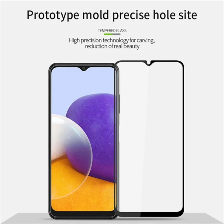For Samsung Galaxy A25 5G (Global) (161.0 x 76.5 x 8.3mm) Silk Printing Tempered Glass Full Glue Phone Full Screen Protector