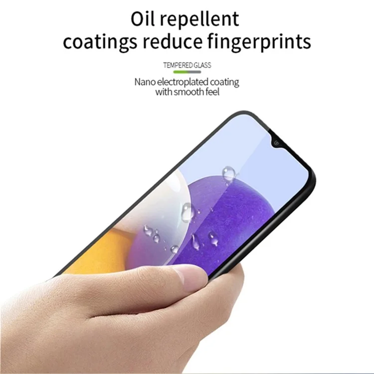 For Samsung Galaxy A25 5G (Global) (161.0 x 76.5 x 8.3mm) Silk Printing Tempered Glass Full Glue Phone Full Screen Protector