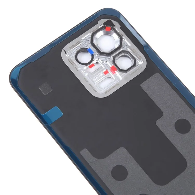 Для Xiaomi 13 OEM Аккумуляторный отсек Задняя крышка с кольцом камеры Крышка объектива Замена - Черный