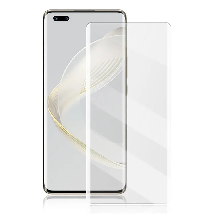 AMORUS Protector de Pantalla para Huawei nova 11 Pro / nova 11 Ultra, Película de Vidrio Templado 3D Curvada de Cobertura Completa con Pegamento UV