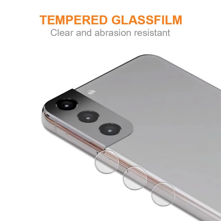 AMORUS For Samsung Galaxy S23 Tempered Glass Rear Lens Film Camera Lens Protector Set - Transparent