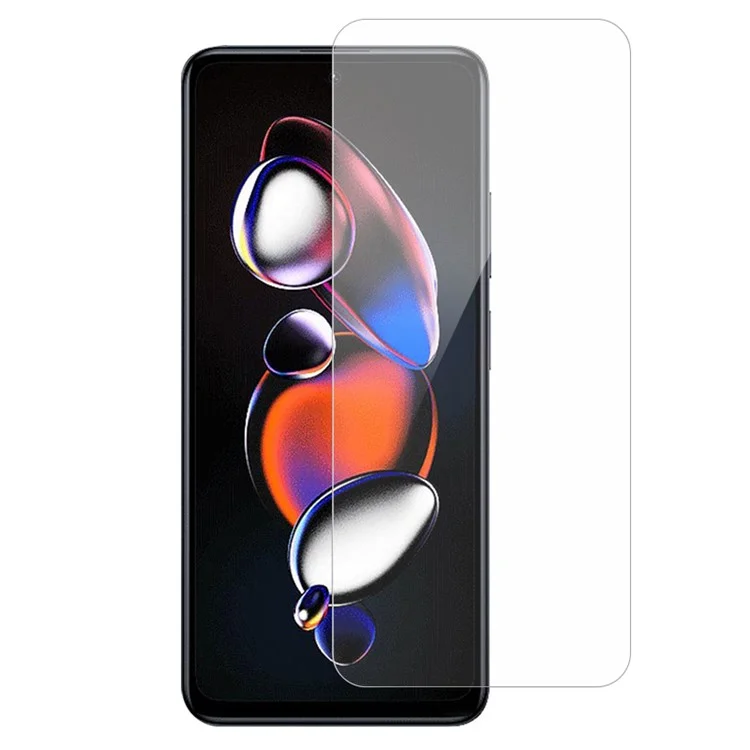 Protetor de tela de borda de arco 2.5D para Xiaomi Redmi Note 12T Pro 5G / Note 11T Pro 5G / Note 11T Pro+ 5G / K50i 5G / Poco X4 GT 5G Película de vidro temperado