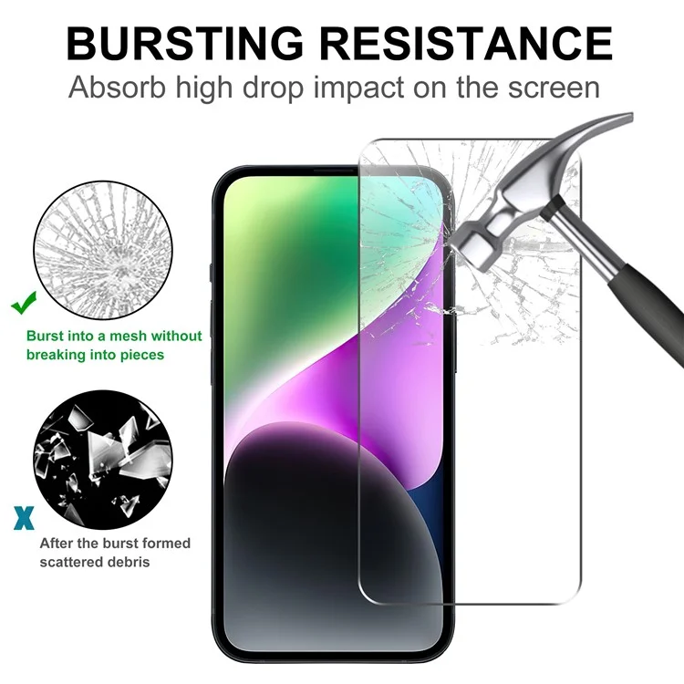 Protetor de tela de borda de arco 2.5D para Xiaomi Redmi Note 12T Pro 5G / Note 11T Pro 5G / Note 11T Pro+ 5G / K50i 5G / Poco X4 GT 5G Película de vidro temperado