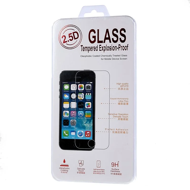 Para iPhone 15 Pro Max 0.25 Arc Edge Film Tempered Glass Clear Thick Glue Screen Protector