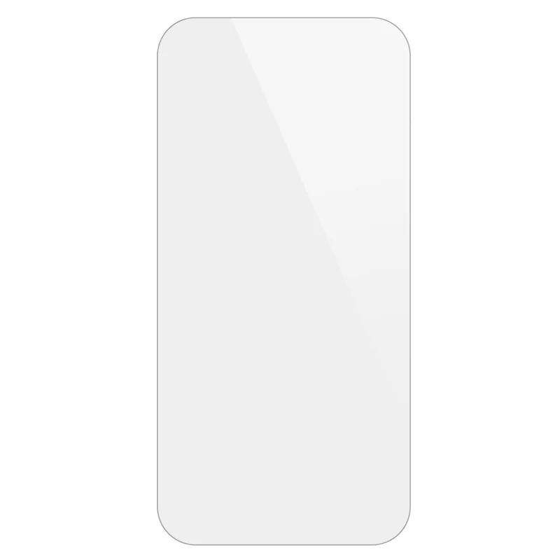 2Peças Para iPhone 15 Película de Vidro Temperado Adesivo Espesso 0,25 Arco Borda Transparente Protetor de Tela