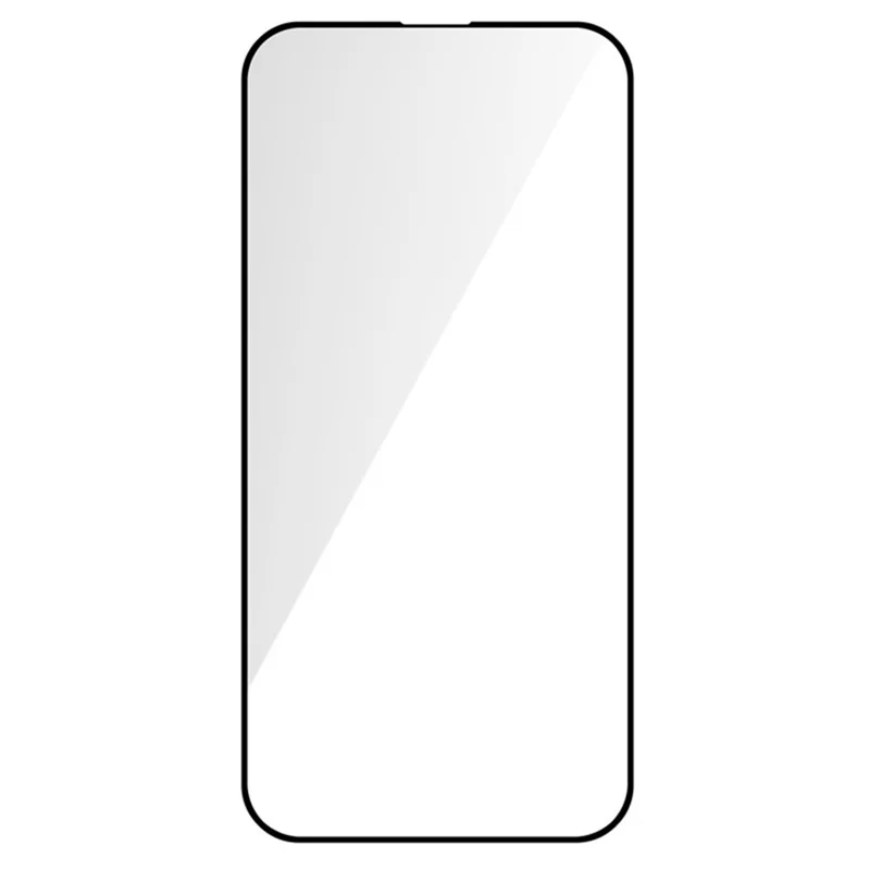 10Pcs Tempered Glass Screen Protector for iPhone 15 Pro , Silk Printing Black Edge Full Glue Phone Full Cover Film