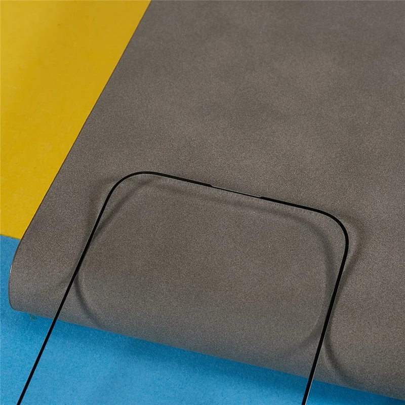 For iPhone 15 Tempered Glass Phone Screen Protector Silk Printing Black Edge Full Cover Screen Film