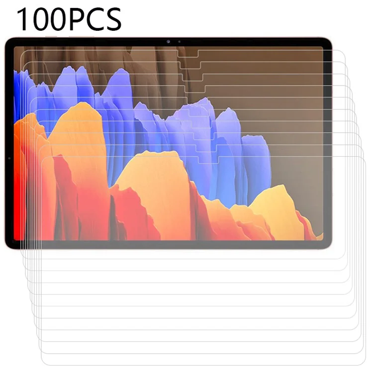 Оптовая закупка 100 штук для Samsung Galaxy Tab S9+ / S7+ / S8+ / S7 FE Защитная пленка для экрана, ультра-прозрачная закаленная стеклянная планшетная защитная пленка