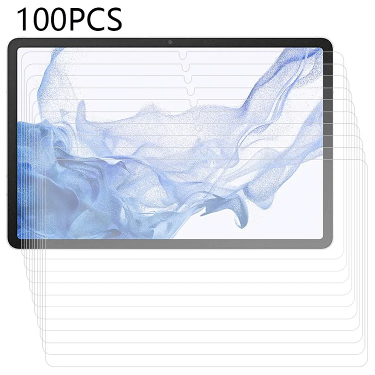 100PCS Screen Protector for Samsung Galaxy Tab S9 / S7 / S8 , Ultra Clear Tempered Glass Tablet Protective Film