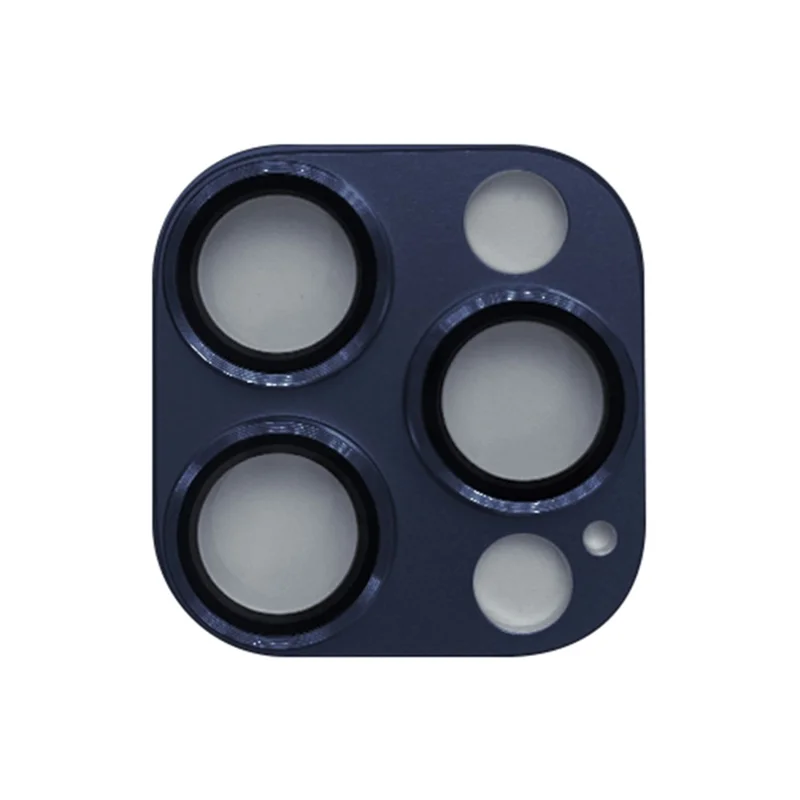 RURIHAI For iPhone 15 Pro / 15 Pro Max Matte Phone Camera Lens Protector Tempered Glass Lens Film - Blue