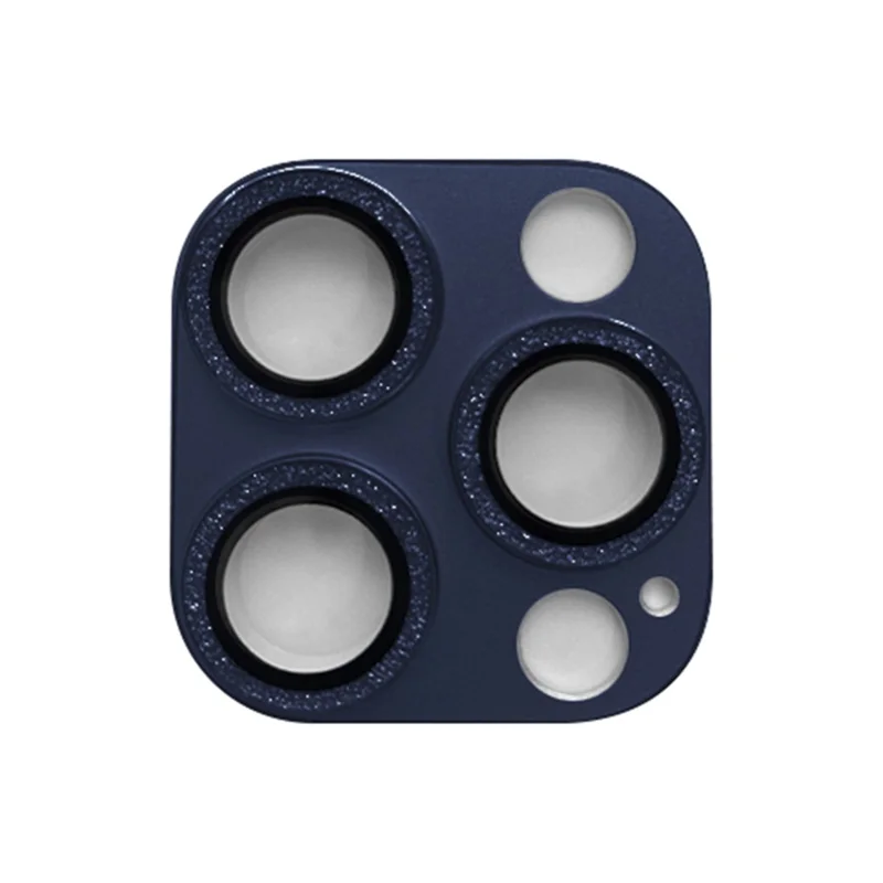 RURIHAI Para iPhone 15 Pro / 15 Pro Max Protector de lente de cámara Vidrio templado con brillo Película de lente de cámara - Azul