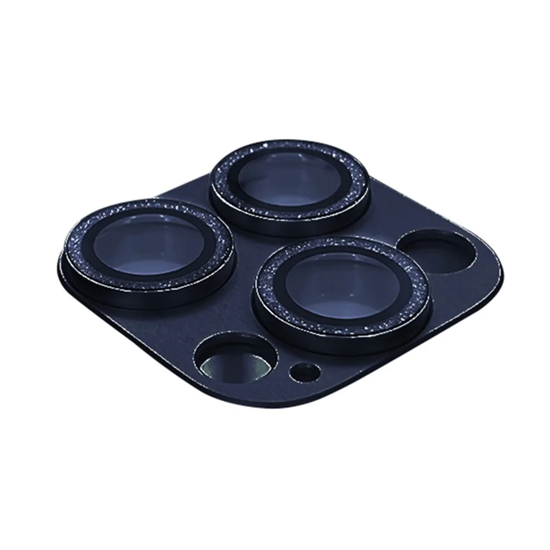 RURIHAI Para iPhone 15 Pro / 15 Pro Max Protector de lente de cámara Vidrio templado con brillo Película de lente de cámara - Azul