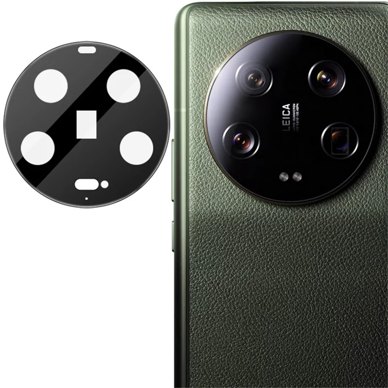 Protettore obiettivo fotocamera IMAK per Xiaomi 13 Ultra, pellicola protettiva in vetro temperato anti-graffio per obiettivo del telefono (versione nera)