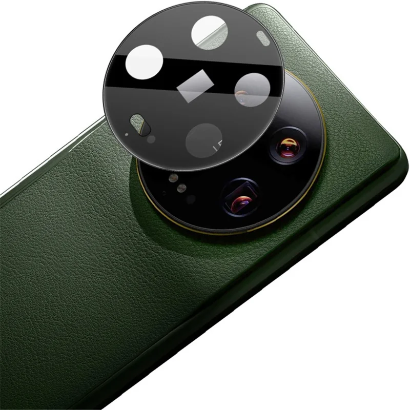 Protettore obiettivo fotocamera IMAK per Xiaomi 13 Ultra, pellicola protettiva in vetro temperato anti-graffio per obiettivo del telefono (versione nera)