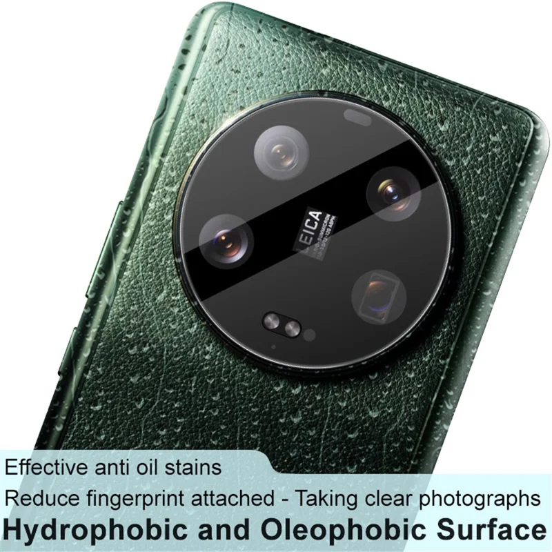 Protettore obiettivo fotocamera IMAK per Xiaomi 13 Ultra, pellicola protettiva in vetro temperato anti-graffio per obiettivo del telefono (versione nera)