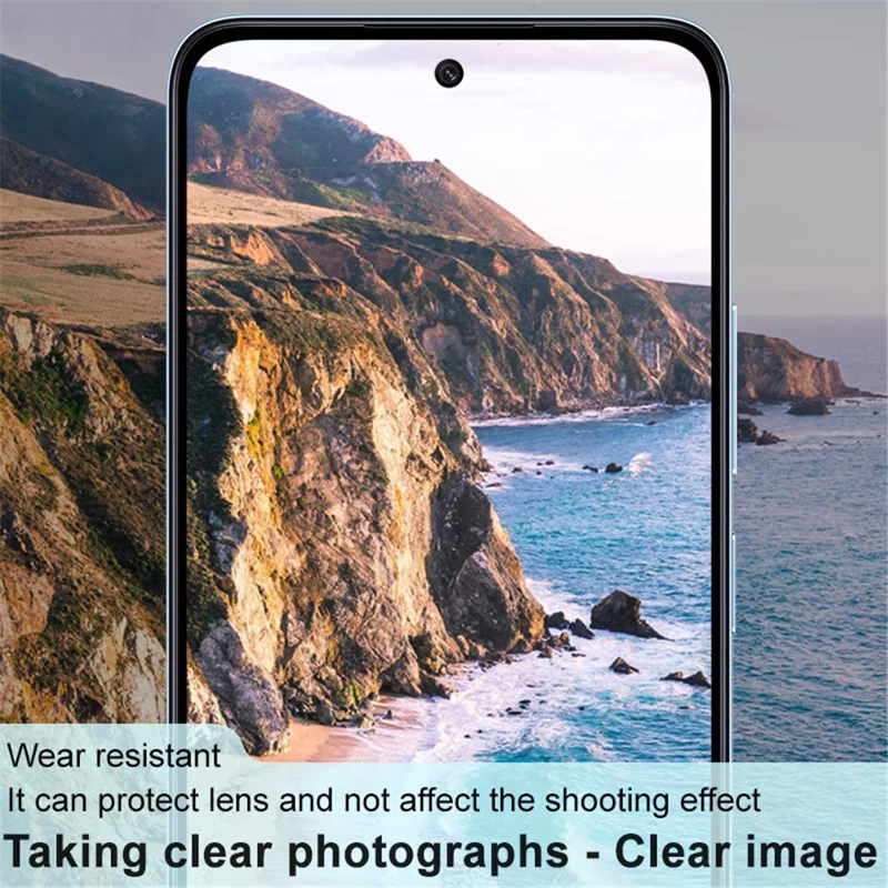 IMAK per Xiaomi Redmi 12 4G Pellicola Protettiva Lente Fotocamera in Vetro Temperato+Coperchio Lente in Acrilico (Versione Nera)