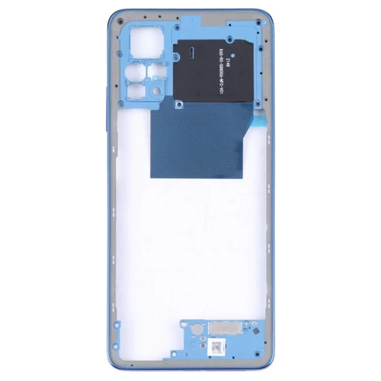 Para Xiaomi Poco X4 Pro 5G / Note 11E Pro 5G Placa de Carcasa Intermedia Reemplazo de Marco (sin Logotipo) - Azul Oscuro