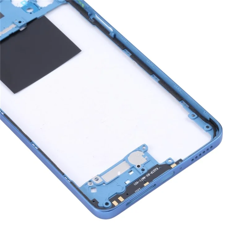Para Xiaomi Poco X4 Pro 5G / Note 11E Pro 5G Placa de Carcasa Intermedia Reemplazo de Marco (sin Logotipo) - Azul Oscuro