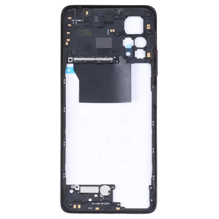 For Xiaomi Poco X4 Pro 5G / Note 11E Pro 5G Middle Housing Plate Frame Replacement Part (without Logo) - Black