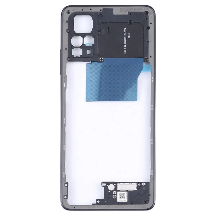 For Xiaomi Poco X4 Pro 5G / Note 11E Pro 5G Middle Housing Plate Frame Replacement Part (without Logo) - Black