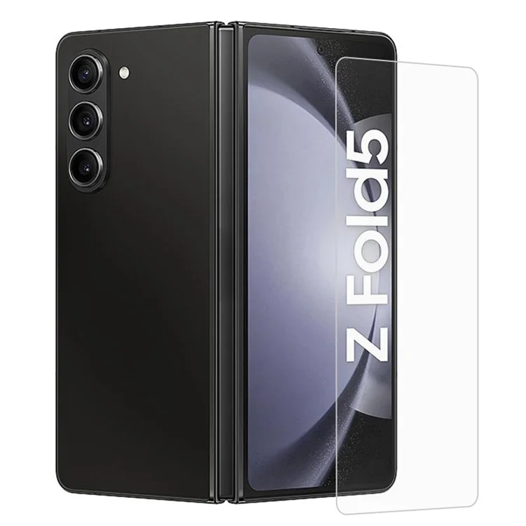 For Samsung Galaxy Z Fold5 5G Full Front Screen Protector Tempered Glass 0.3mm Arc Edge Electroplating Film