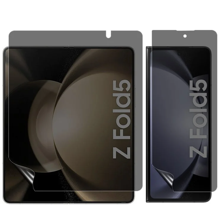Для Samsung Galaxy Z Fold5 5G Матовая антишпионская пленка, устойчивая к царапинам, передняя и задняя защитная пленка ПЭТ