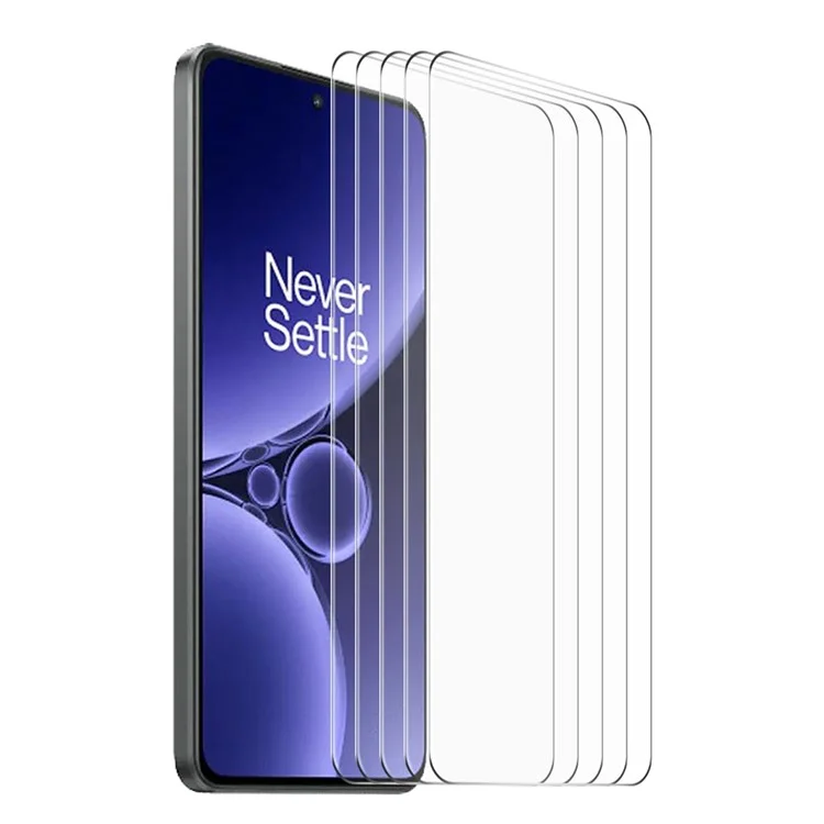 ENKAY HAT PRINCE 5 Piezas para OnePlus Nord CE3 5G 0,26 mm Película protectora de pantalla HD transparente 9H 2,5D Película de vidrio de aluminio-silicio de alta calidad 