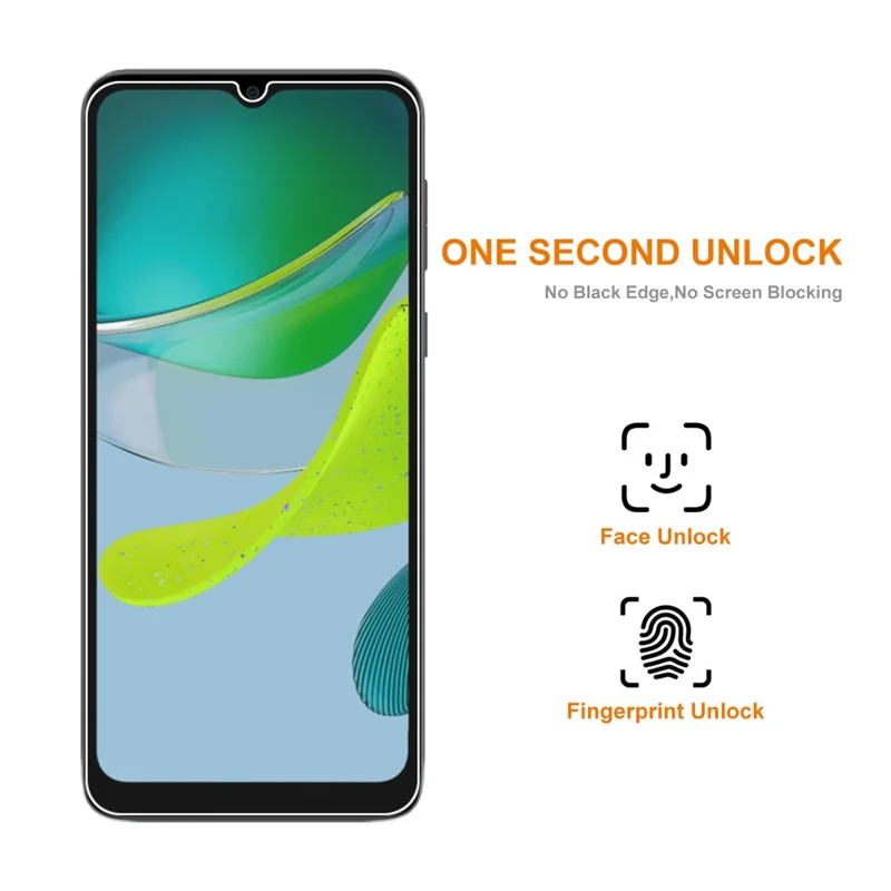 ENKAY HAT PRINCE 2Pcs Screen Protector for Motorola Moto E13 4G High Aluminium-silicon Glass 0.26mm 9H 2.5D Anti-explosion Film