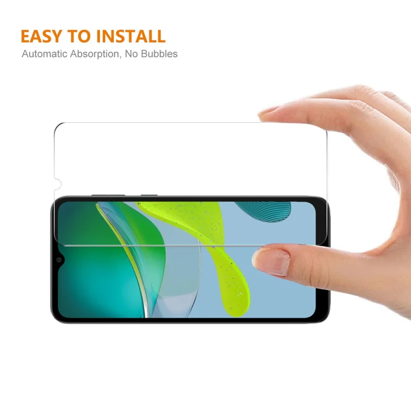 ENKAY HAT PRINCE 2Pcs Screen Protector for Motorola Moto E13 4G High Aluminium-silicon Glass 0.26mm 9H 2.5D Anti-explosion Film