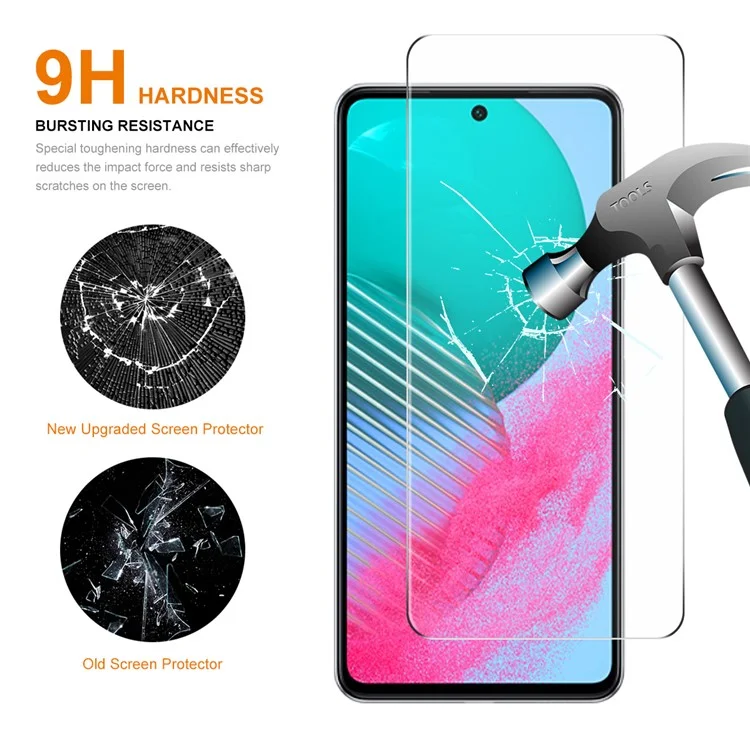 ENKAY HAT PRINCE 2Pcs para Samsung Galaxy M54 5G / F54 5G Protector de pantalla de cristal de alta aluminio-silicio 0.26mm 9H 2.5D Film