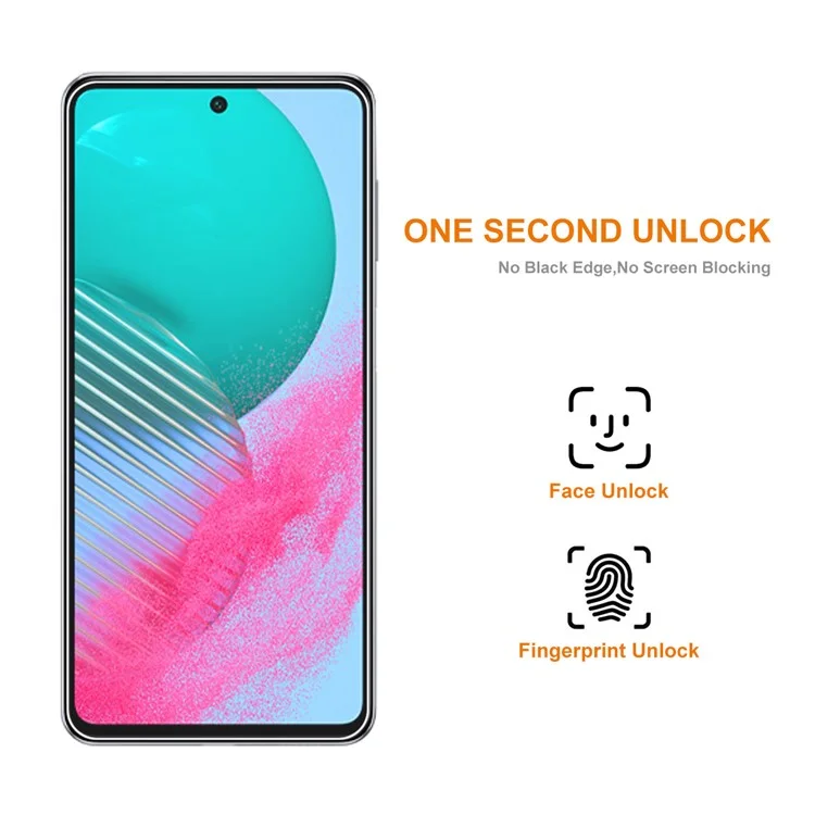 Protector de pantalla ENKAY HAT PRINCE para Samsung Galaxy M54 5G / F54 5G 0.26mm 9H 2.5D Película de vidrio de alta aluminio-silicio de pegamento completo