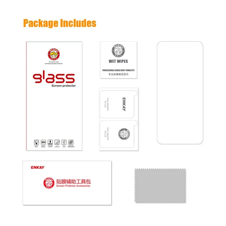 Protector de pantalla ENKAY HAT PRINCE para Samsung Galaxy M54 5G / F54 5G 0.26mm 9H 2.5D Película de vidrio de alta aluminio-silicio de pegamento completo