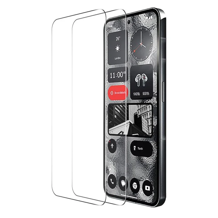 ENKAY HAT PRINCIPE 2 Pezzi per Nothing Phone (2) Antiesplosione Protezione dello Schermo 0.26mm 9H 2.5D High Alluminio-silicio Pellicola di Vetro
