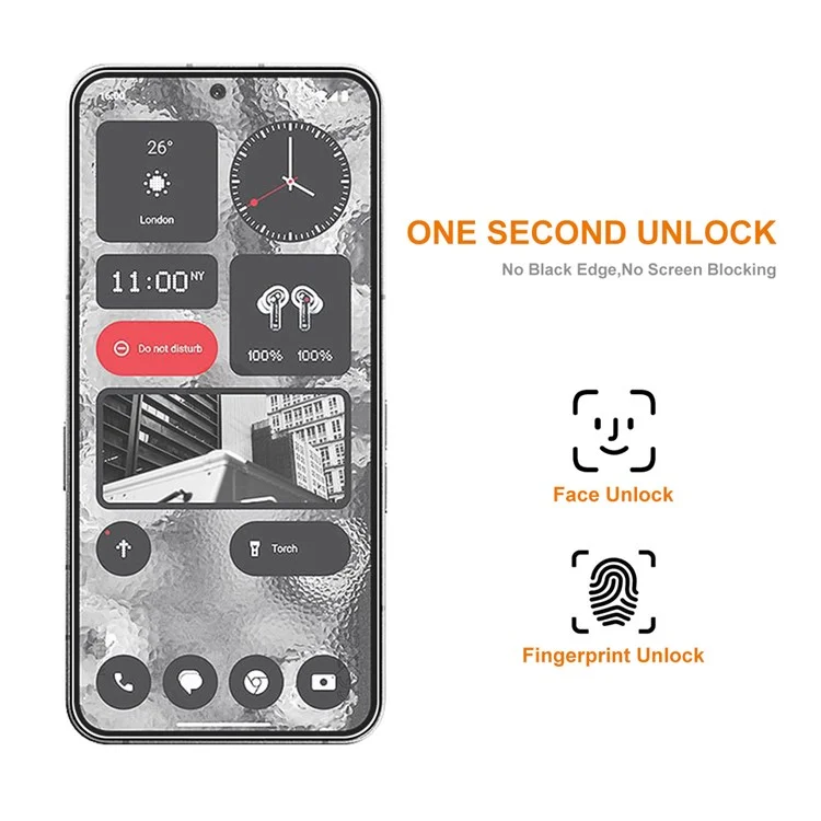 ENKAY HAT PRINCIPE 2 Pezzi per Nothing Phone (2) Antiesplosione Protezione dello Schermo 0.26mm 9H 2.5D High Alluminio-silicio Pellicola di Vetro
