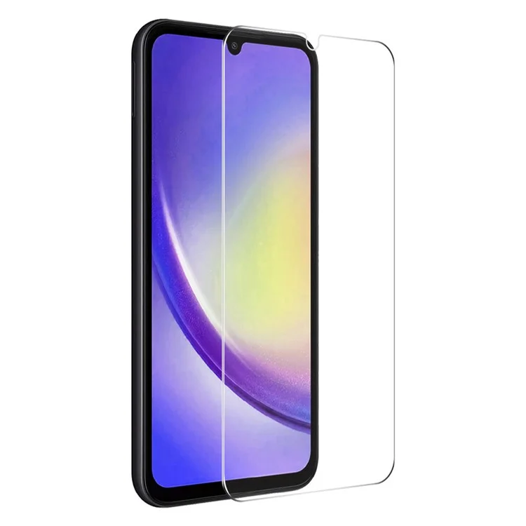 Защитная пленка для экрана ENKAY HAT PRINCE 0,26 мм 9H 2,5D для Samsung Galaxy A24 4G (162,1 x 77,6 x 8,3 мм) Full Glue High Aluminium-silicon Glass Film