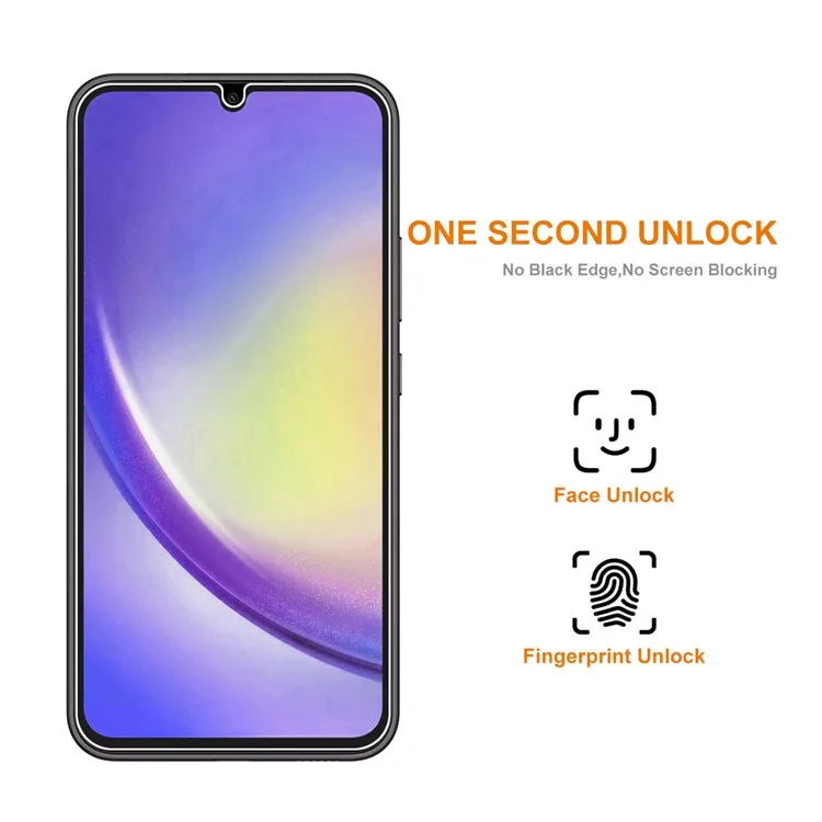 ENKAY HAT PRINCE 10Pcs HD Clear Screen Protector for Samsung Galaxy A24 4G (162.1 x 77.6 x 8.3mm) High Aluminium-silicon Glass 0.26mm 9H 2.5D Film