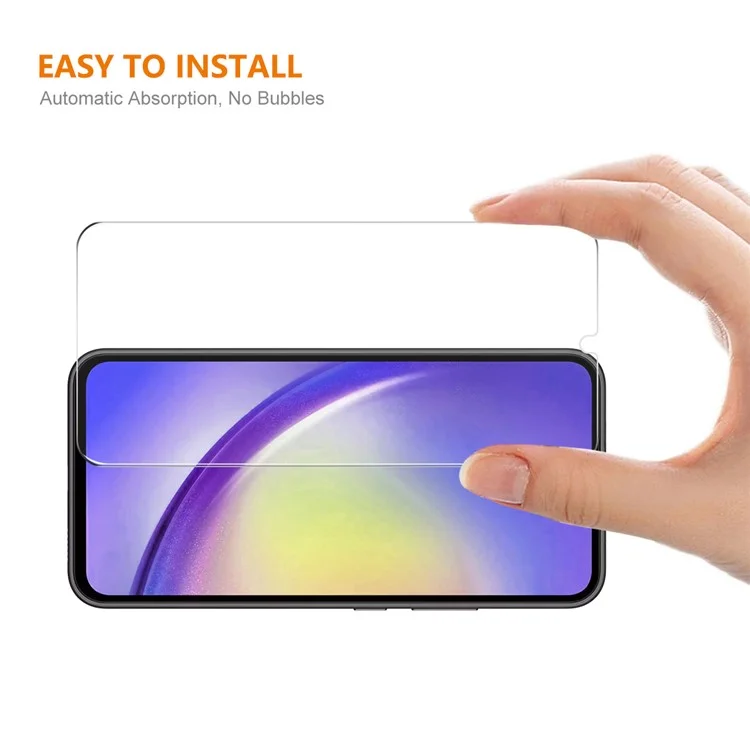 ENKAY HAT PRINCE 10Pcs HD Clear Screen Protector for Samsung Galaxy A24 4G (162.1 x 77.6 x 8.3mm) High Aluminium-silicon Glass 0.26mm 9H 2.5D Film