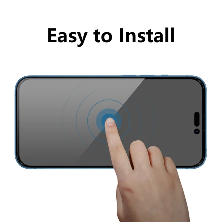 ENKAY HAT PRINCE 2Pcs for iPhone 15 Privacy Screen Protector Tempered Glass 28-degree Anti-peep Anti-glare Film