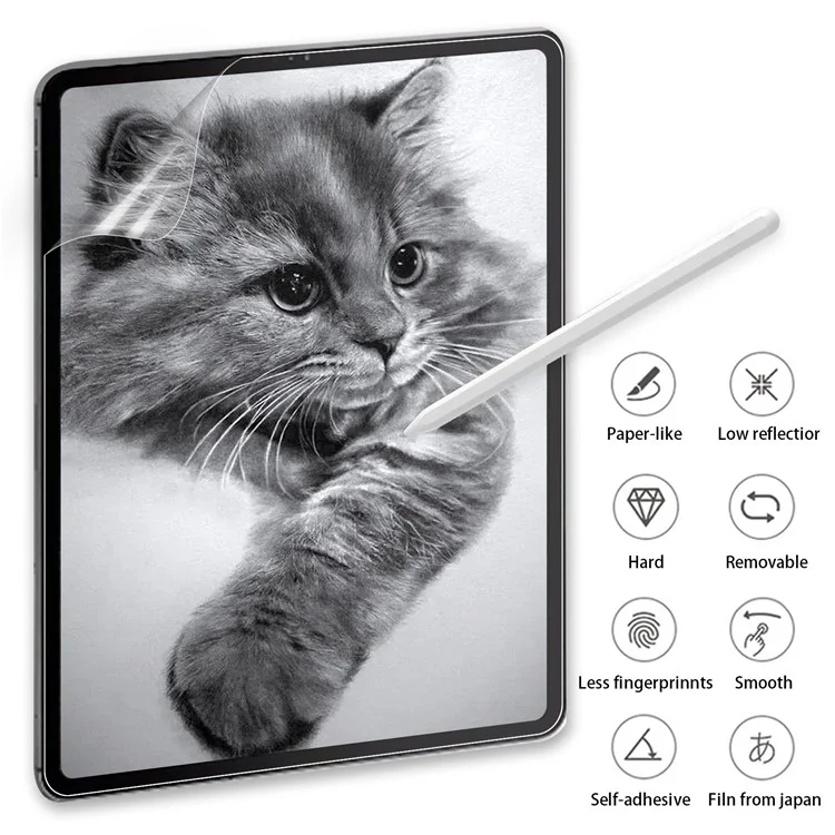 Para Samsung Galaxy Tab S9 FE Filme de Animais de Estimação em Forma de Papel