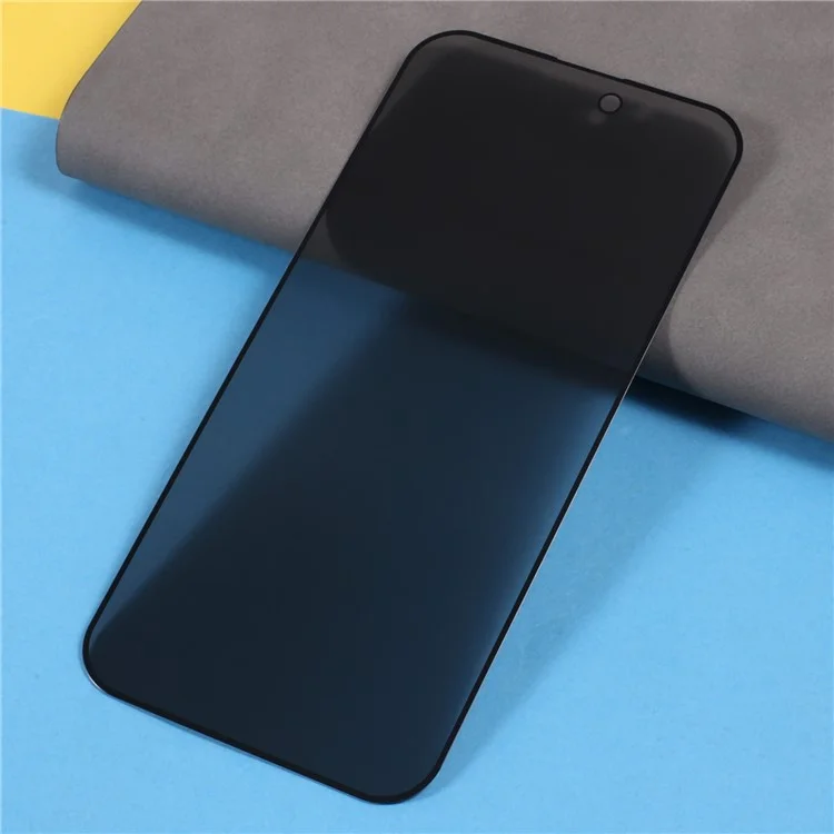 For iPhone 15 Protezione Schermo Privacy Seta Stampa Vetro Alluminio-silicio Alta Copertura Completa Antidettaglio Pellicola