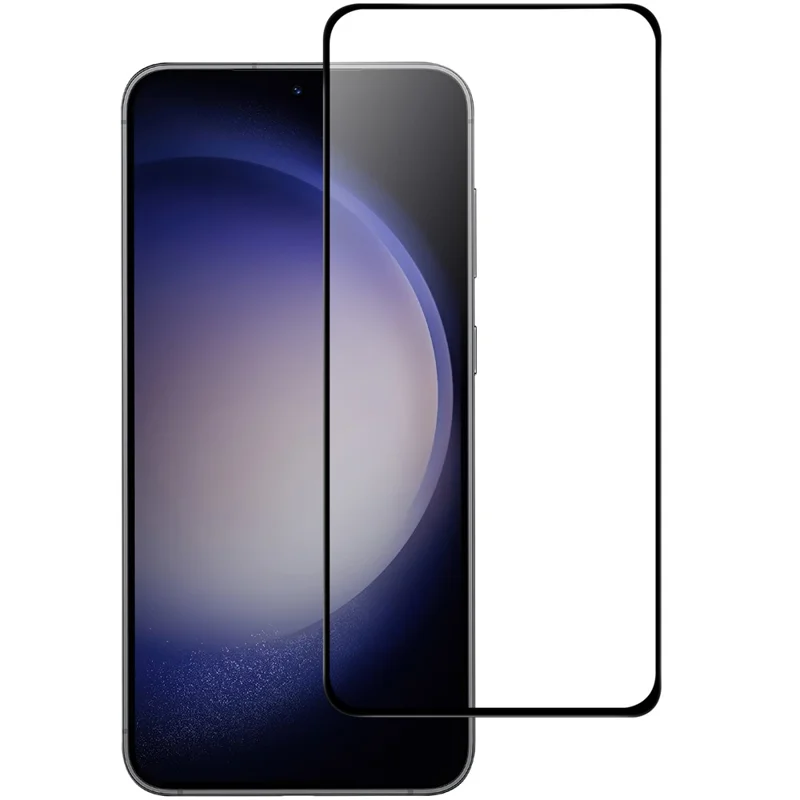 Für Samsung Galaxy S23 FE Smartphone-Bildschirmschutz Schwarzer Rand Vollverklebung AGC-Glasschutzfilm