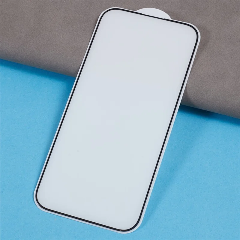 For iPhone 15 Anti-static Tempered Glass Film Full Glue Full Cover Shatterproof Screen Protector