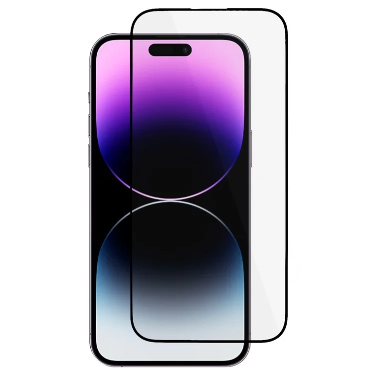 Pour iPhone 15 Pro Anti-static Screen Protector High Definition Full Cover Full Glue Tempered Glass Film