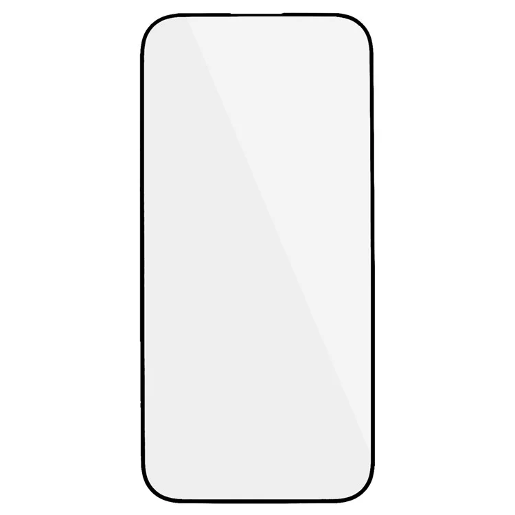 Für iPhone 15 Pro elektroplatierte Seidendruckfolie, vollständige Abdeckung, vollständiger Klebstoff, gehärtetes Glas-Displayschutz