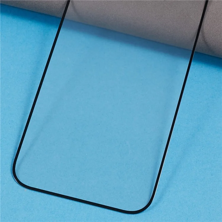 Für iPhone 15 Pro elektroplatierte Seidendruckfolie, vollständige Abdeckung, vollständiger Klebstoff, gehärtetes Glas-Displayschutz
