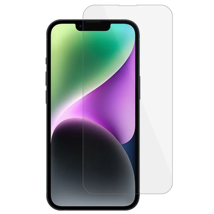 Für iPhone 15 Plus HD Clear Screen Protector 0,25 Arc Edge Explosionssicher Hochfestes Aluminium-Silizium-Glas