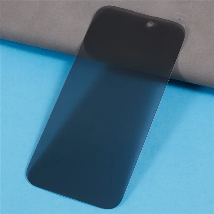 Für iPhone 15 Panzerglas-Displayschutz 180-Grad-Anti-Spionage-Vollbildfilm